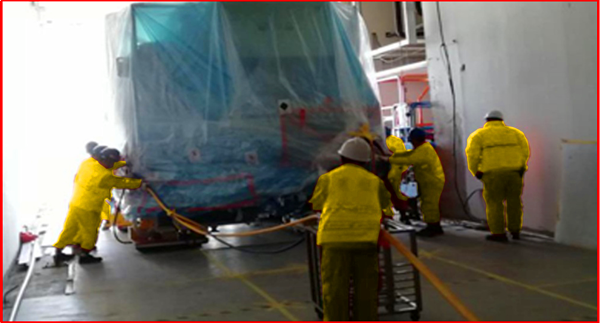 蒸鍍機搬入服務5 蒸鍍機搬入服務5